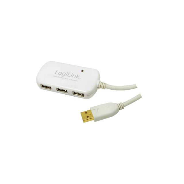 LogiLink - UA0108 hub de interfaz 480 Mbit/s Blanco