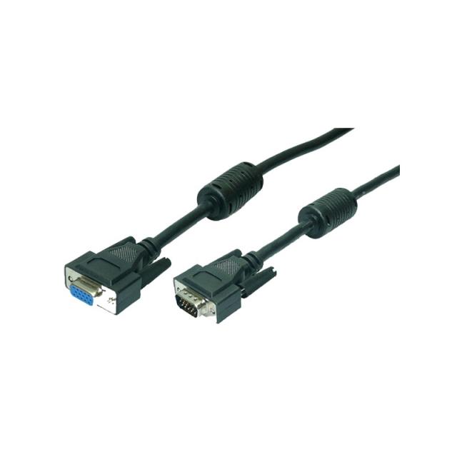 LogiLink - VGA M/F 1.8m cable VGA 1,8 m VGA (D-Sub) Negro