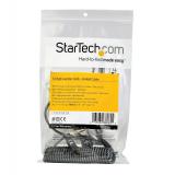 StarTech.com - Cable de Seguridad con Combinación para Ordenador Portátil- con Cable Auto Enrrollable - Combinación de 3 Dígitos