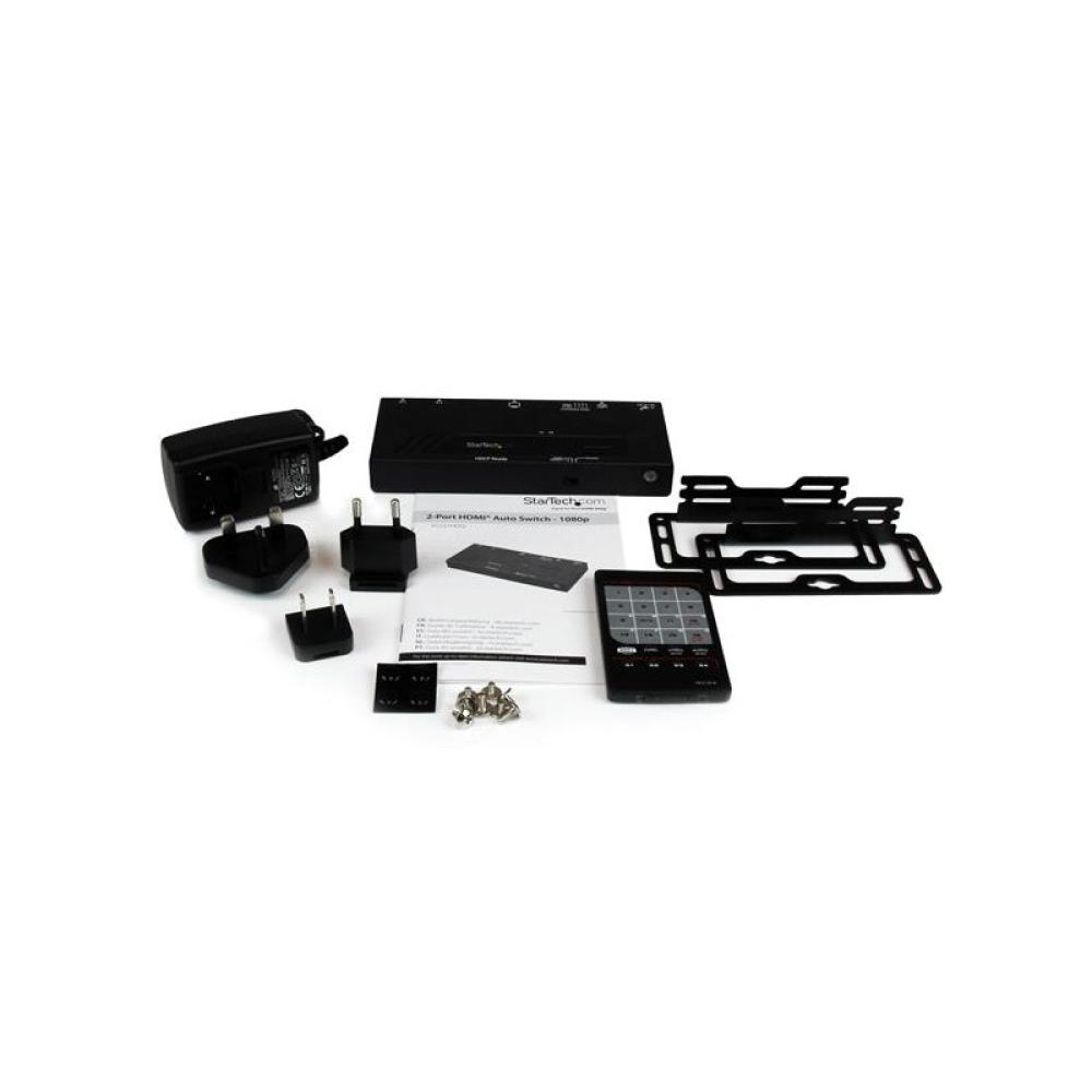 StarTech.com - Switch HDMI de 2 Puertos con Conmutado Automático y Prioritario - 1080p