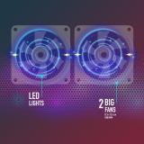 NGS - Jetstand almohadilla fría 39,6 cm (15.6") 1000 RPM Negro