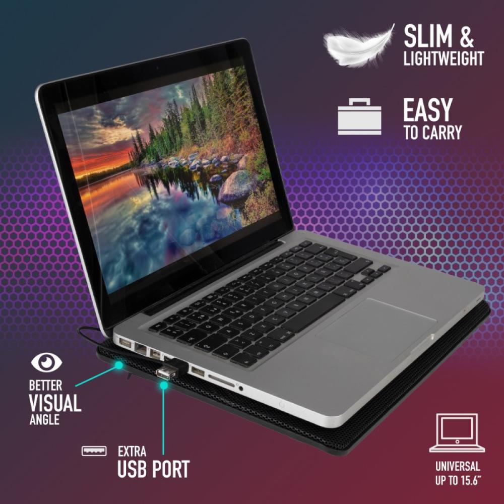 NGS - Jetstand almohadilla fría 39,6 cm (15.6") 1000 RPM Negro