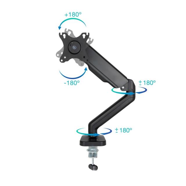 TooQ - Soporte de Mesa para Pantalla 17"-32", Negro - DB5032TNR-B