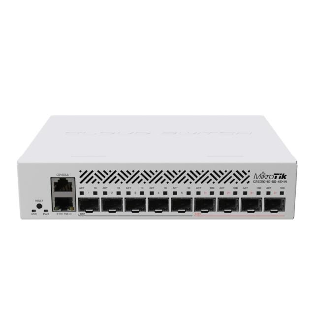 Mikrotik - CRS310-1G-5S-4S+IN switch Gestionado L3 Energía sobre Ethernet (PoE) 1U