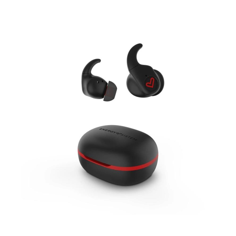 Energy Sistem - Freestyle Auriculares True Wireless Stereo (TWS) Dentro de oído Deportes Bluetooth Negro, Rojo