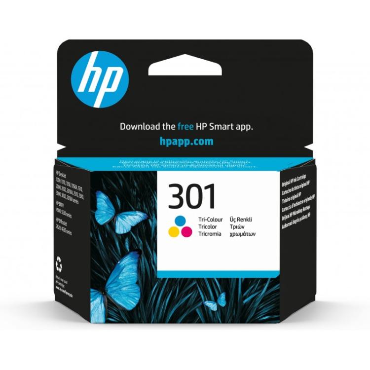 HP - Cartucho de tinta original 301 Tri-color