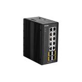 D-Link - DIS-300G-14PSW Gestionado L2 Gigabit Ethernet (10/100/1000) Energía sobre Ethernet (PoE) Negro