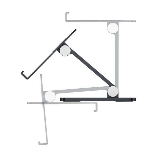 AISENS - Soporte de Sobremesa Tamaño XXL Ajustable (2 Pivotes) para Movil / Tablet, Gris