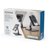 AISENS - Soporte de Sobremesa Tamaño XXL Ajustable (2 Pivotes) para Movil / Tablet, Gris
