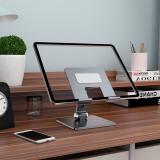 AISENS - Soporte de Sobremesa Tamaño XXL Ajustable (2 Pivotes) para Movil / Tablet, Gris