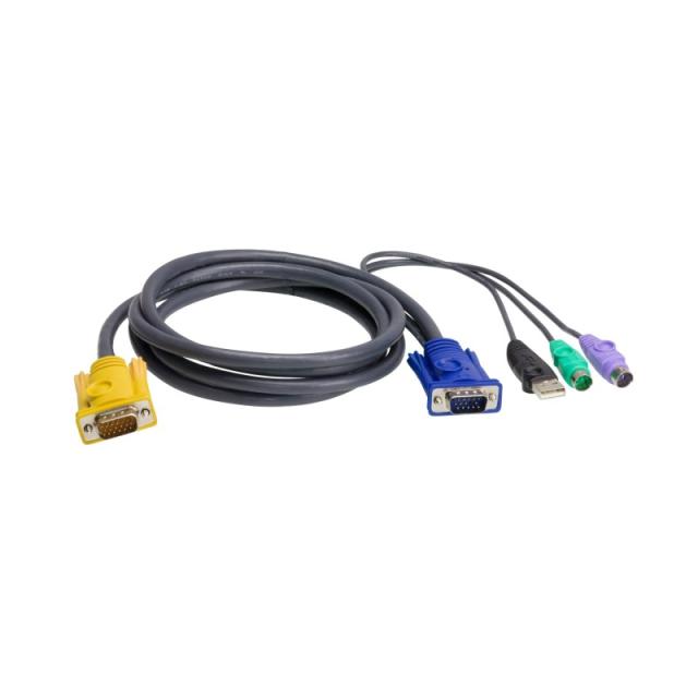 ATEN - Cable KVM PS/2-USB de 3 m