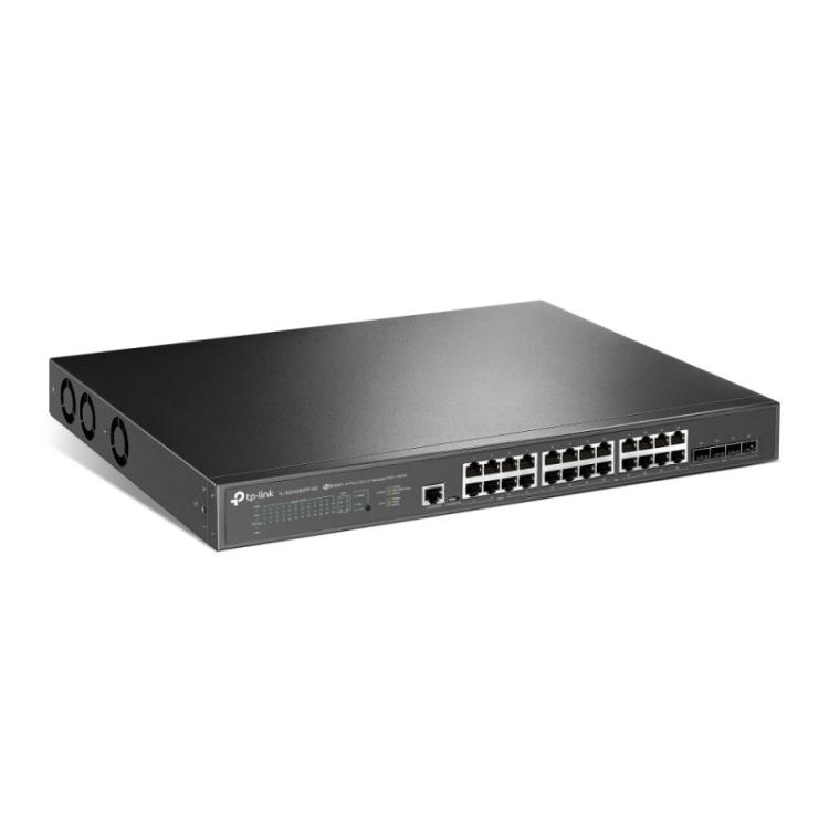 TP-Link - JetStream TL-SG3428XPP-M2 switch Gestionado L2+ 2.5G Ethernet (100/1000/2500) Energía sobre Ethernet (PoE) 1U Negro