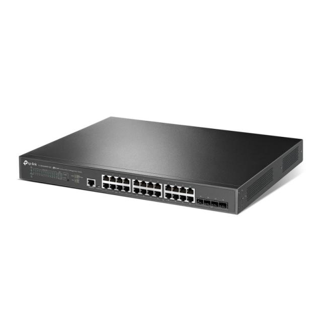 TP-Link - JetStream TL-SG3428XPP-M2 switch Gestionado L2+ 2.5G Ethernet (100/1000/2500) Energía sobre Ethernet (PoE) 1U Negro