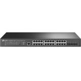 TP-Link - JetStream TL-SG3428XPP-M2 switch Gestionado L2+ 2.5G Ethernet (100/1000/2500) Energía sobre Ethernet (PoE) 1U Negro