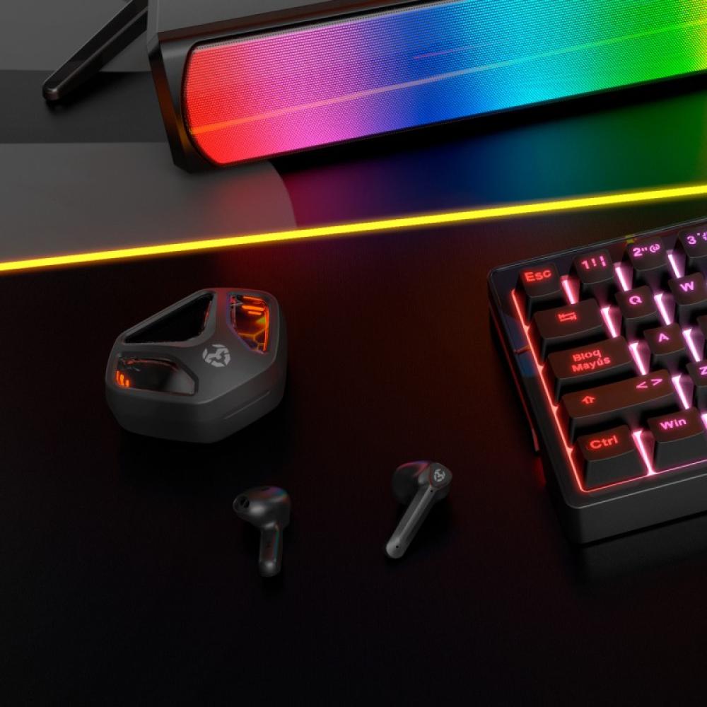 Krom - KALL Auriculares Inalámbrico Dentro de oído Juego Bluetooth Negro