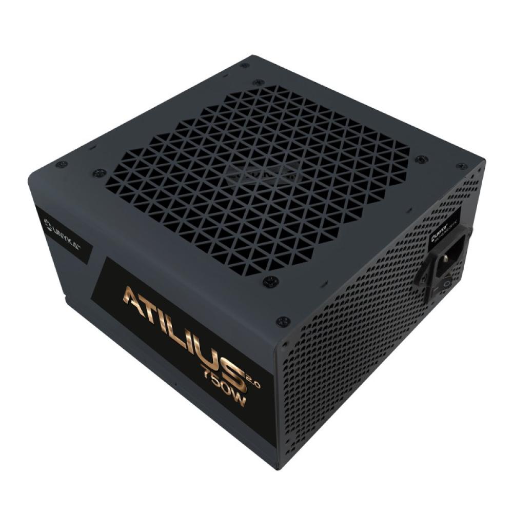 UNYKAch - ATX Atilius 2.0 Black 750W 80+ Bronze unidad de fuente de alimentación 20+4 pin ATX Negro