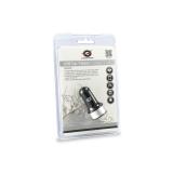 Conceptronic - CUSBCAR2A cargador de dispositivo móvil Plata Auto