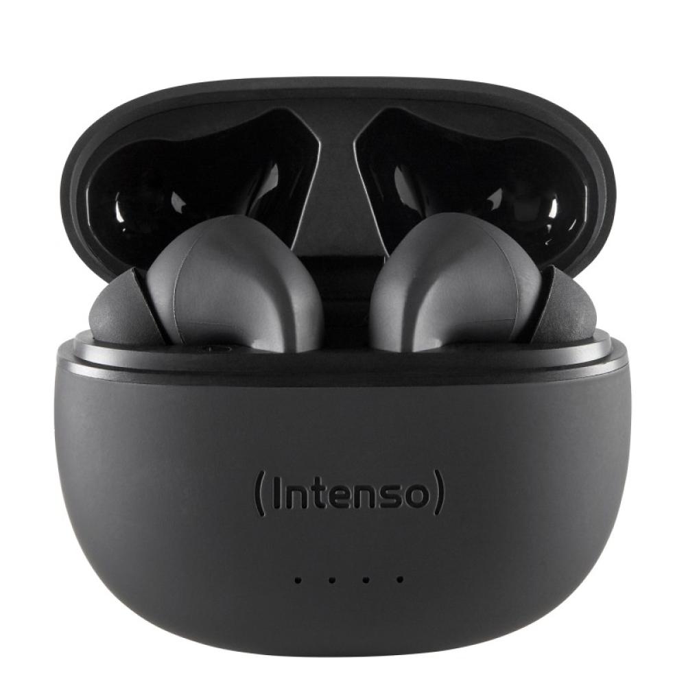 Intenso - Black Buds T300A Auriculares True Wireless Stereo (TWS) Dentro de oído Llamadas/Música/Deporte/Uso diario USB Tipo C B