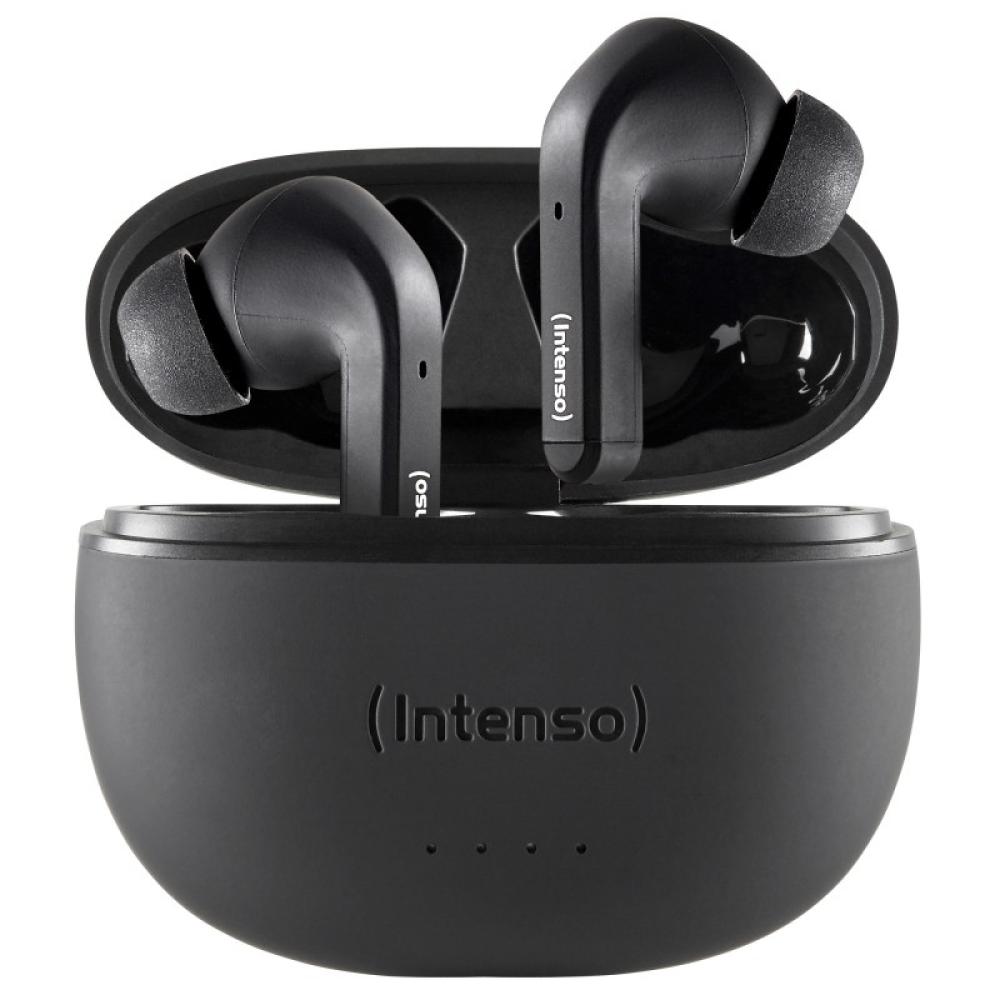 Intenso - Black Buds T300A Auriculares True Wireless Stereo (TWS) Dentro de oído Llamadas/Música/Deporte/Uso diario USB Tipo C B
