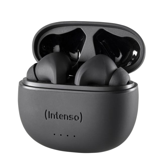 Intenso - Black Buds T300A Auriculares True Wireless Stereo (TWS) Dentro de oído Llamadas/Música/Deporte/Uso diario USB Tipo C B