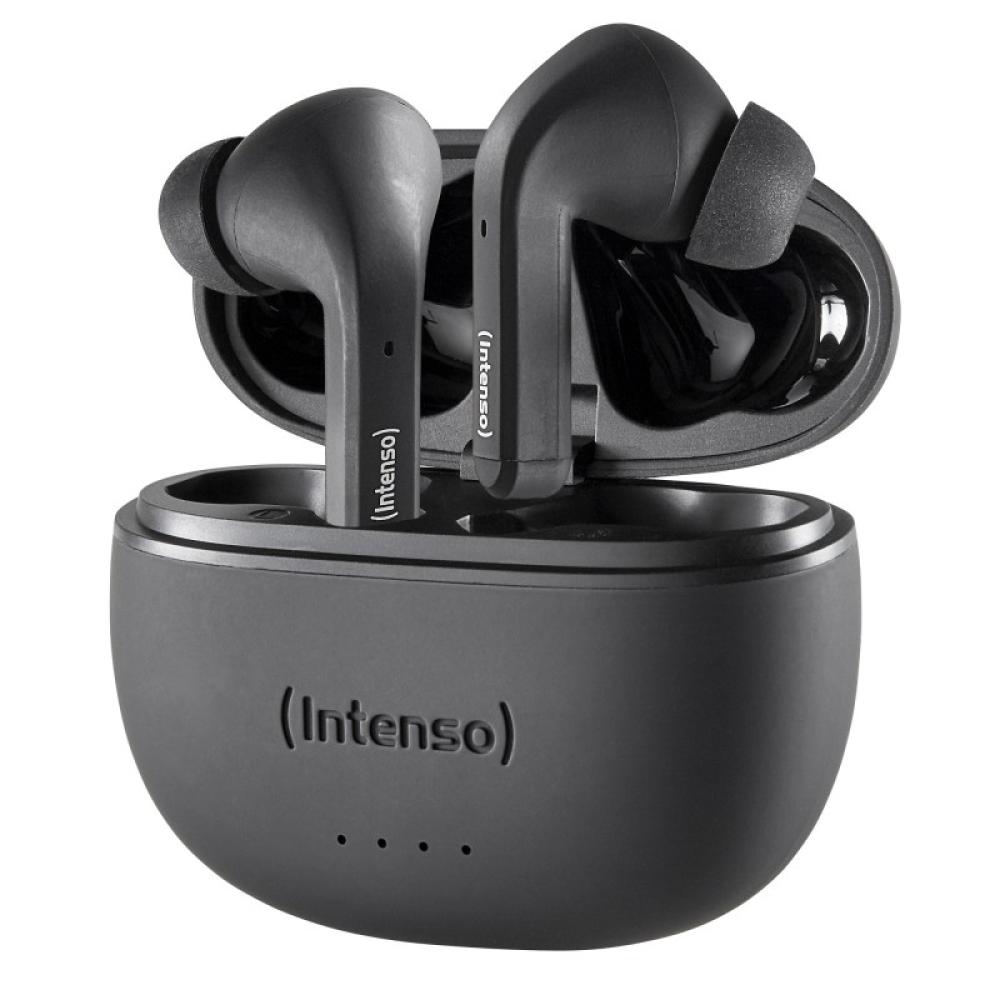 Intenso - Black Buds T300A Auriculares True Wireless Stereo (TWS) Dentro de oído Llamadas/Música/Deporte/Uso diario USB Tipo C B
