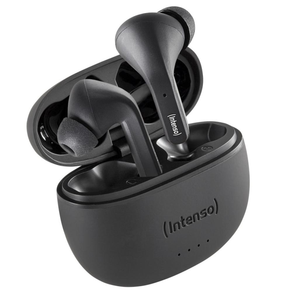 Intenso - Black Buds T300A Auriculares True Wireless Stereo (TWS) Dentro de oído Llamadas/Música/Deporte/Uso diario USB Tipo C B