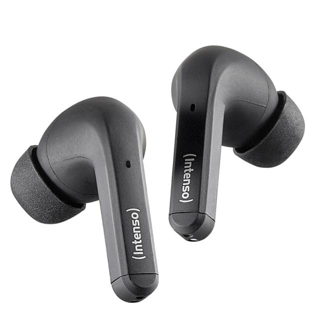 Intenso - Black Buds T300A Auriculares True Wireless Stereo (TWS) Dentro de oído Llamadas/Música/Deporte/Uso diario USB Tipo C B