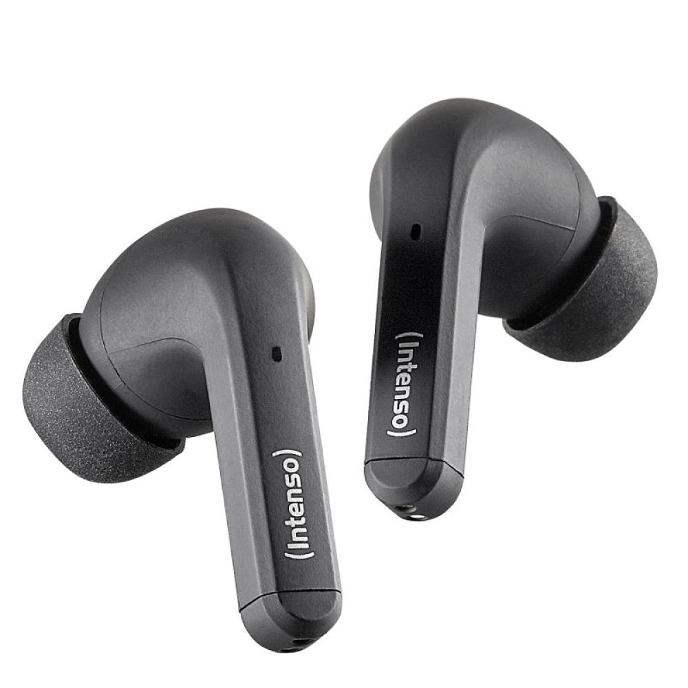 Intenso - Black Buds T300A Auriculares True Wireless Stereo (TWS) Dentro de oído Llamadas/Música/Deporte/Uso diario USB Tipo C B