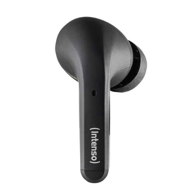 Intenso - Black Buds T300A Auriculares True Wireless Stereo (TWS) Dentro de oído Llamadas/Música/Deporte/Uso diario USB Tipo C B