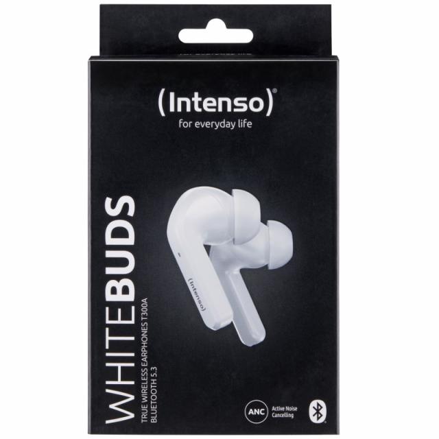 Intenso - White Buds T302A Auriculares True Wireless Stereo (TWS) Dentro de oído Llamadas/Música/Deporte/Uso diario USB Tipo C B
