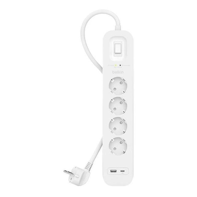 Belkin - SRB001VF2M limitador de tensión Blanco 4 salidas AC 2 m
