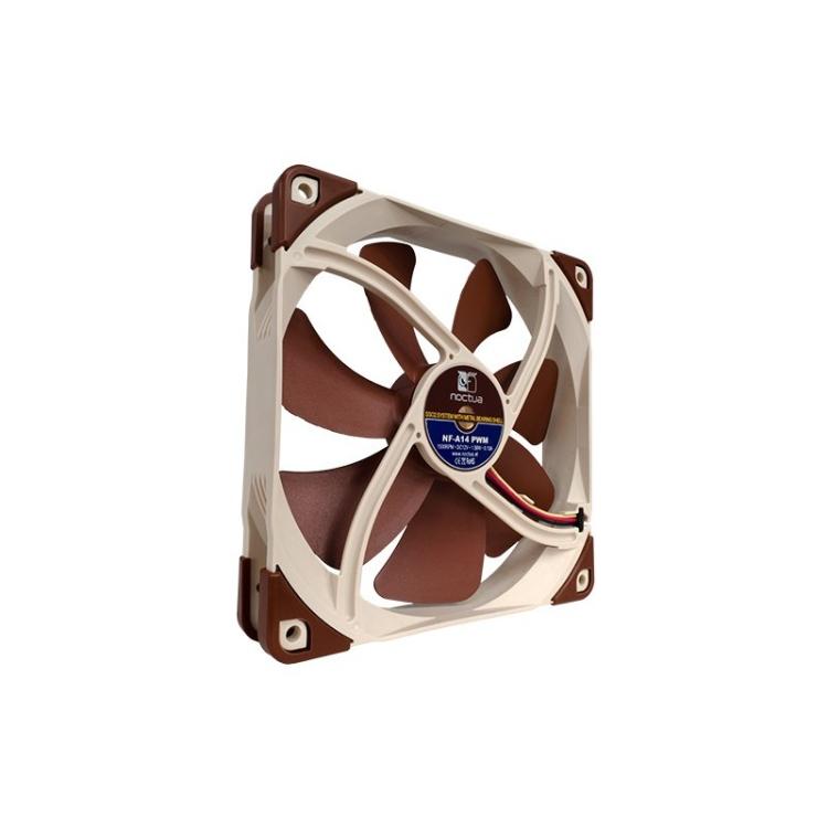 Noctua - NF-A14 PWM sistema de refrigeración para ordenador Carcasa del ordenador Ventilador 14 cm Marrón