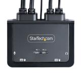 StarTech.com - C2-D46-UAC-CBL-KVM interruptor KVM Negro