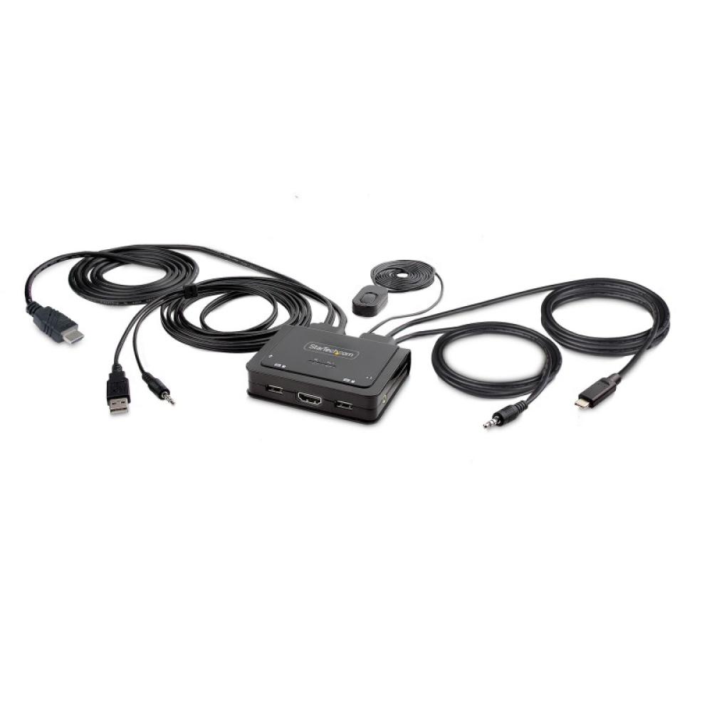 StarTech.com - C2-H46-UAC-CBL-KVM interruptor KVM Negro