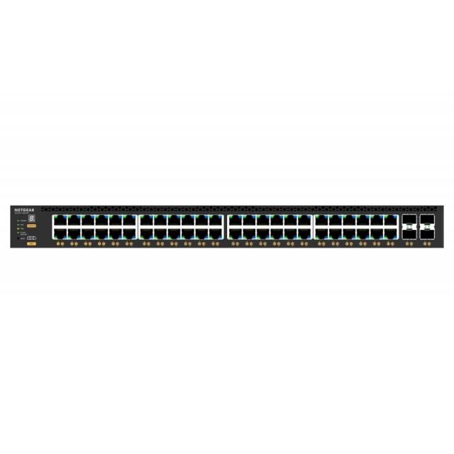NETGEAR - M4350-48G4XF Gestionado L3 Gigabit Ethernet (10/100/1000) Energía sobre Ethernet (PoE) 1U Negro
