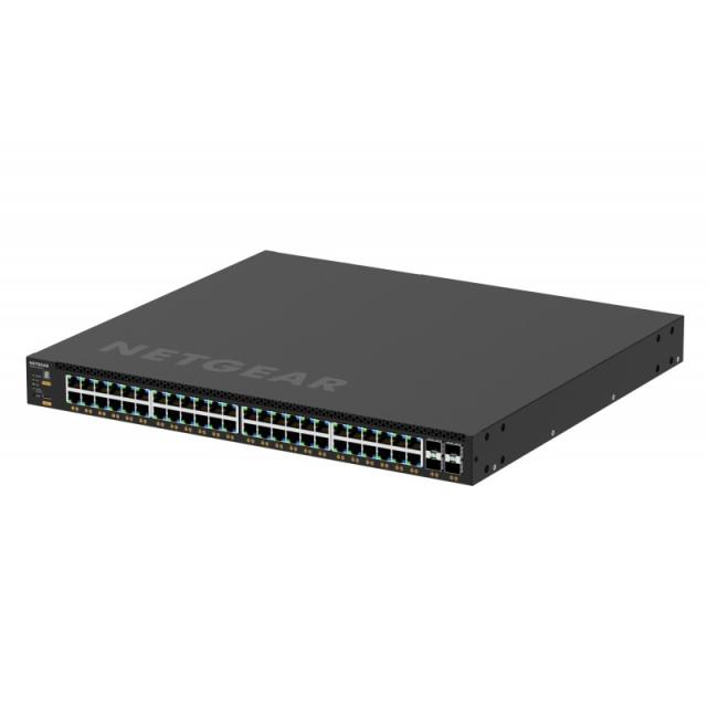 NETGEAR - M4350-48G4XF Gestionado L3 Gigabit Ethernet (10/100/1000) Energía sobre Ethernet (PoE) 1U Negro