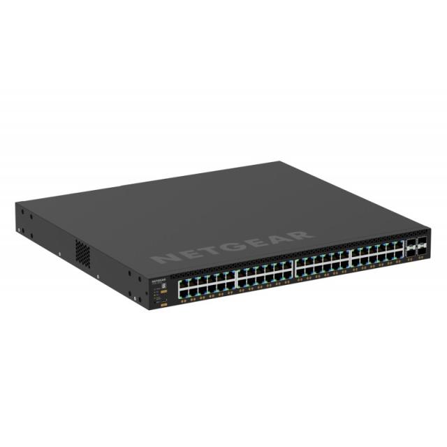 NETGEAR - M4350-48G4XF Gestionado L3 Gigabit Ethernet (10/100/1000) Energía sobre Ethernet (PoE) 1U Negro