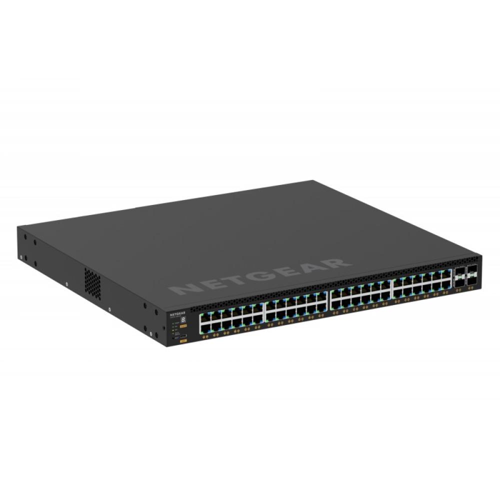 NETGEAR - M4350-48G4XF Gestionado L3 Gigabit Ethernet (10/100/1000) Energía sobre Ethernet (PoE) 1U Negro