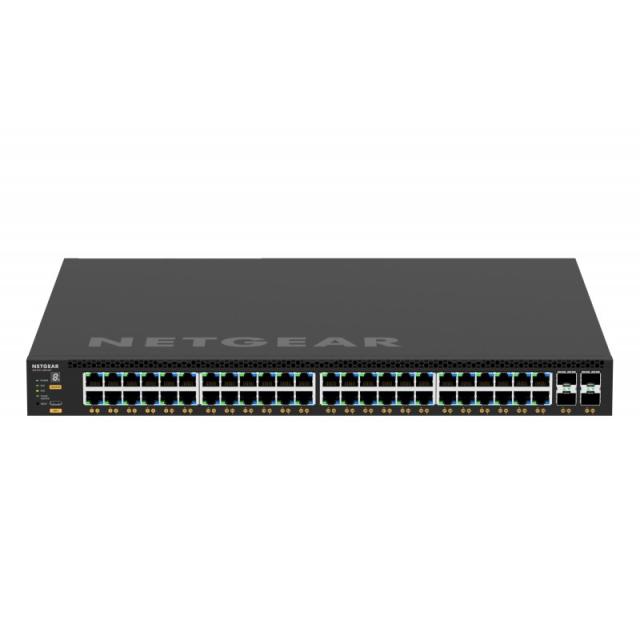 NETGEAR - M4350-48G4XF Gestionado L3 Gigabit Ethernet (10/100/1000) Energía sobre Ethernet (PoE) 1U Negro