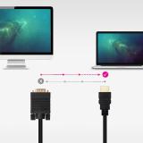 Nanocable - Cable Conversor HDMI a VGA, 1.8 m, Negro