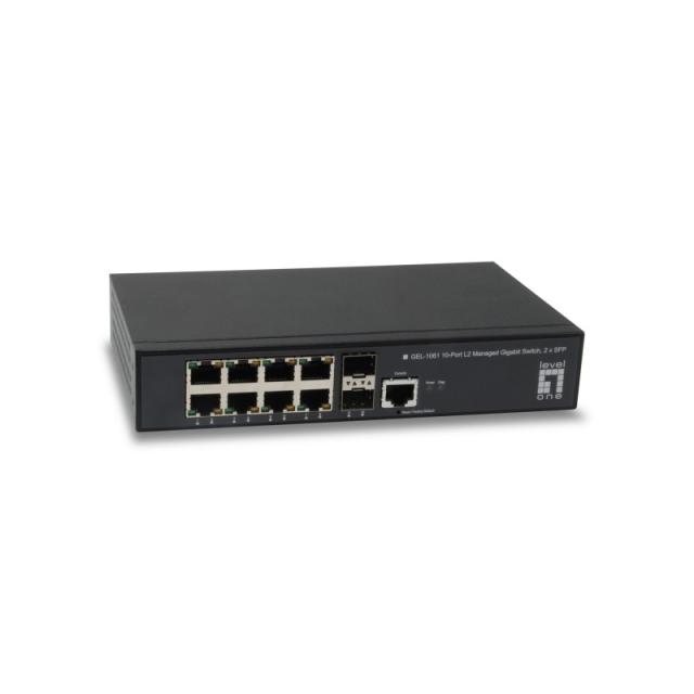 LevelOne - GEL-1061 switch Gestionado L2 Gigabit Ethernet (10/100/1000) Negro