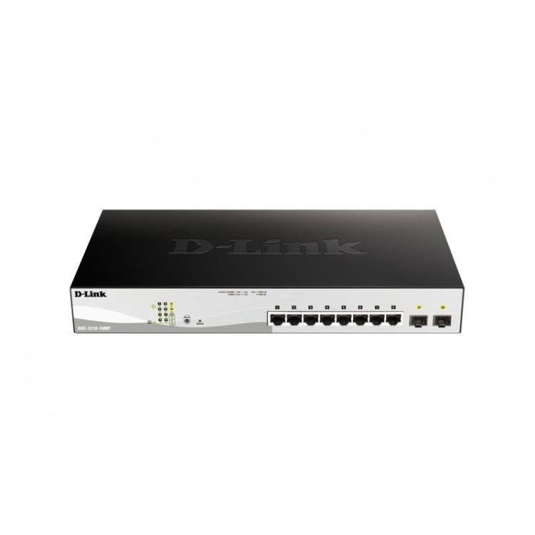 D-Link - DGS-1210-10MP switch Gestionado L2/L3 Gigabit Ethernet (10/100/1000) Energía sobre Ethernet (PoE) Negro