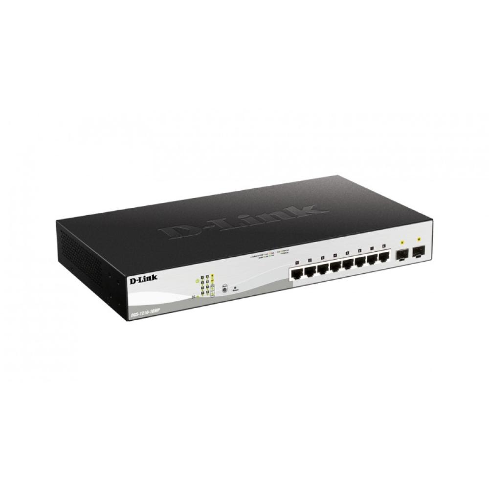 D-Link - DGS-1210-10MP switch Gestionado L2/L3 Gigabit Ethernet (10/100/1000) Energía sobre Ethernet (PoE) Negro