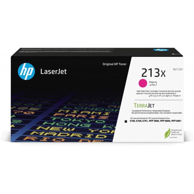 HP - Cartucho de tóner Original LaserJet 213X de alto rendimiento magenta