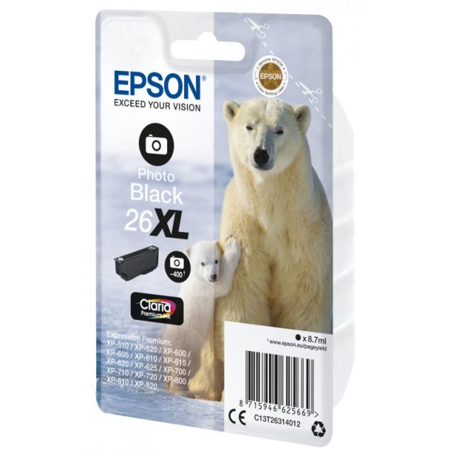 Epson - Polar bear Cartucho 26XL negro foto