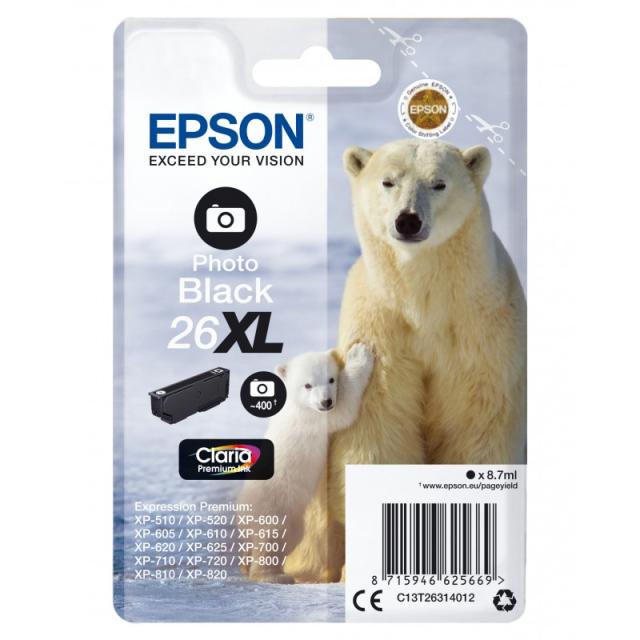 Epson - Polar bear Cartucho 26XL negro foto