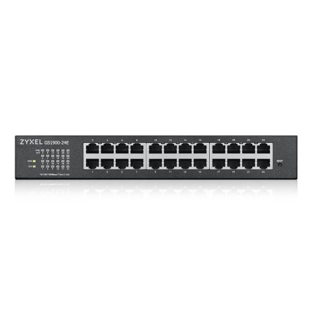 Zyxel - GS1900-24E-EU0103F switch Gestionado L2 Gigabit Ethernet (10/100/1000) 1U Negro