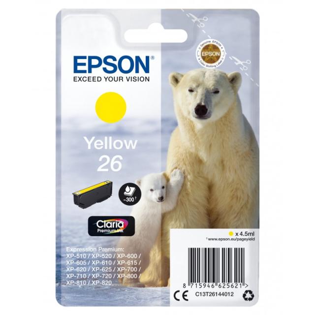 Epson - Polar bear Cartucho 26 amarillo