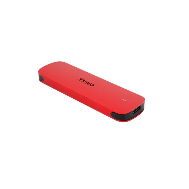 TooQ - Caja externa para SSD M.2 NVMe, Rojo