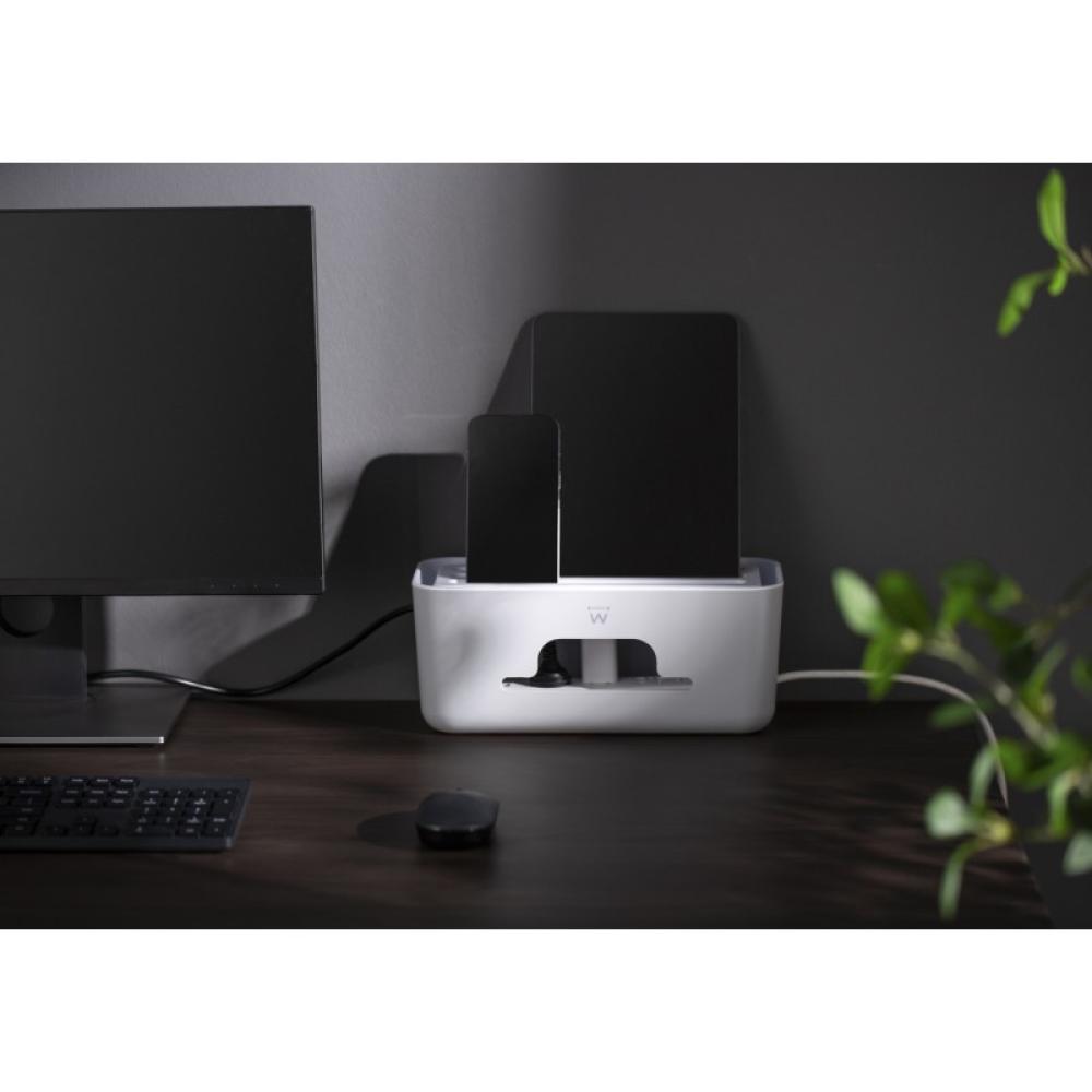 Ewent - EW1569 organizador de cables Universal Caja de cables Blanco 1 pieza(s)